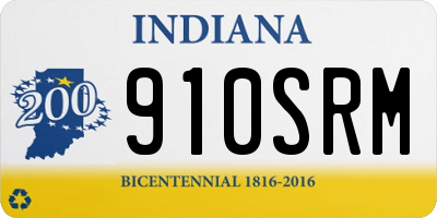 IN license plate 910SRM