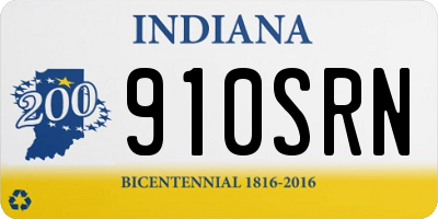 IN license plate 910SRN