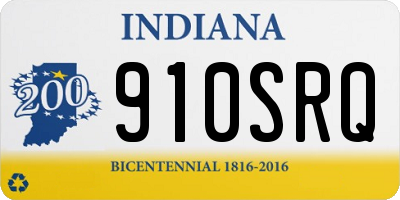 IN license plate 910SRQ