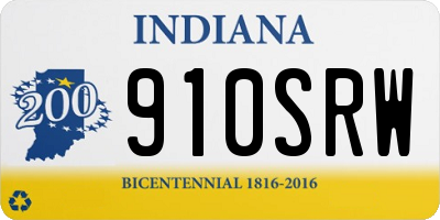 IN license plate 910SRW