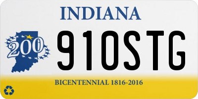 IN license plate 910STG