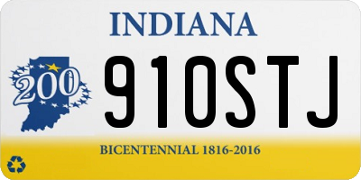 IN license plate 910STJ