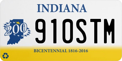 IN license plate 910STM