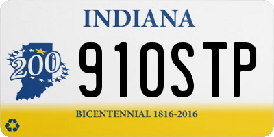 IN license plate 910STP