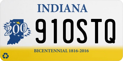 IN license plate 910STQ