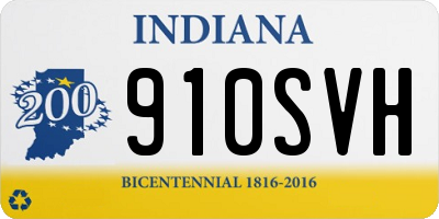 IN license plate 910SVH