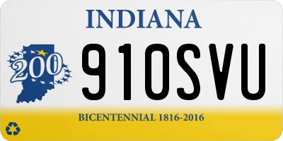 IN license plate 910SVU