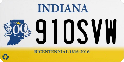 IN license plate 910SVW