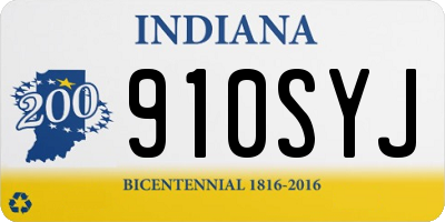 IN license plate 910SYJ