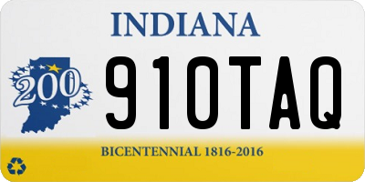 IN license plate 910TAQ
