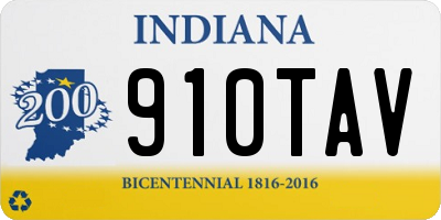 IN license plate 910TAV