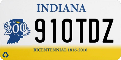 IN license plate 910TDZ