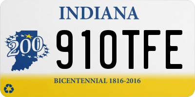 IN license plate 910TFE