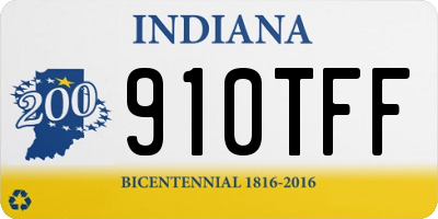 IN license plate 910TFF