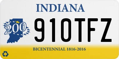 IN license plate 910TFZ