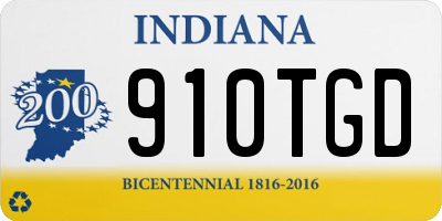 IN license plate 910TGD