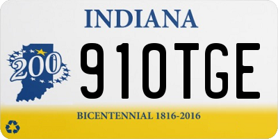 IN license plate 910TGE