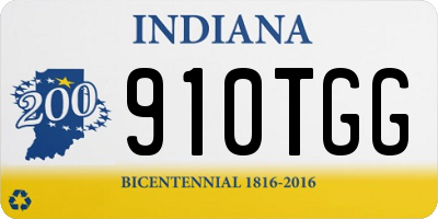 IN license plate 910TGG