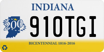 IN license plate 910TGI