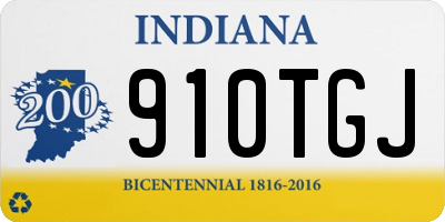 IN license plate 910TGJ