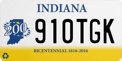 IN license plate 910TGK