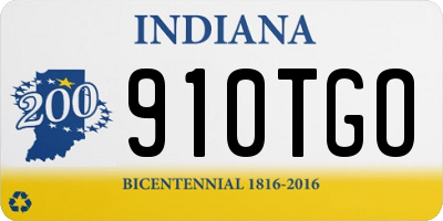 IN license plate 910TGO
