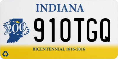 IN license plate 910TGQ