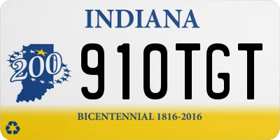 IN license plate 910TGT
