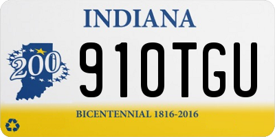 IN license plate 910TGU