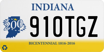 IN license plate 910TGZ