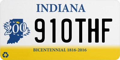 IN license plate 910THF
