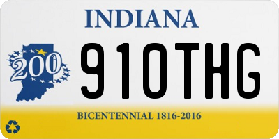 IN license plate 910THG