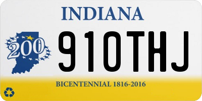 IN license plate 910THJ