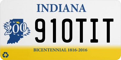IN license plate 910TIT