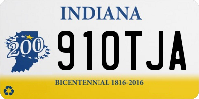 IN license plate 910TJA