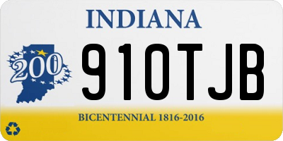 IN license plate 910TJB