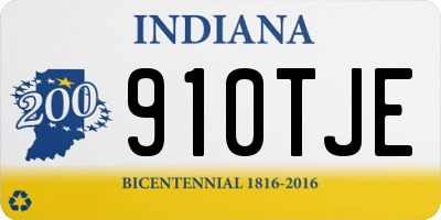 IN license plate 910TJE