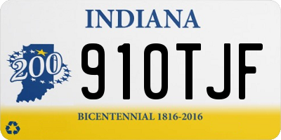 IN license plate 910TJF