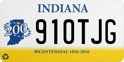 IN license plate 910TJG