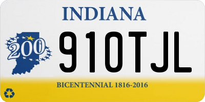 IN license plate 910TJL