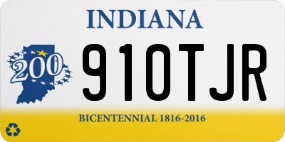 IN license plate 910TJR