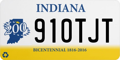 IN license plate 910TJT