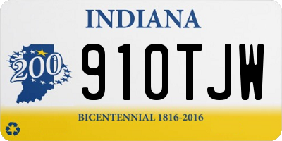 IN license plate 910TJW