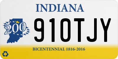 IN license plate 910TJY
