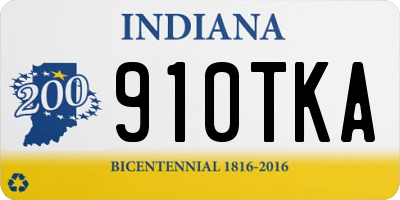 IN license plate 910TKA