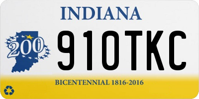 IN license plate 910TKC