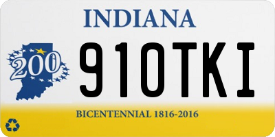 IN license plate 910TKI