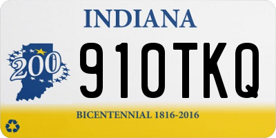 IN license plate 910TKQ