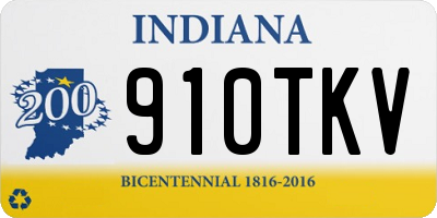 IN license plate 910TKV