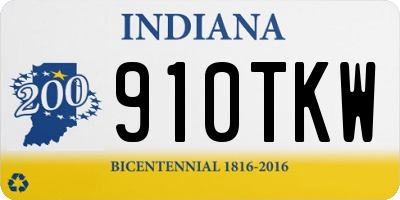 IN license plate 910TKW